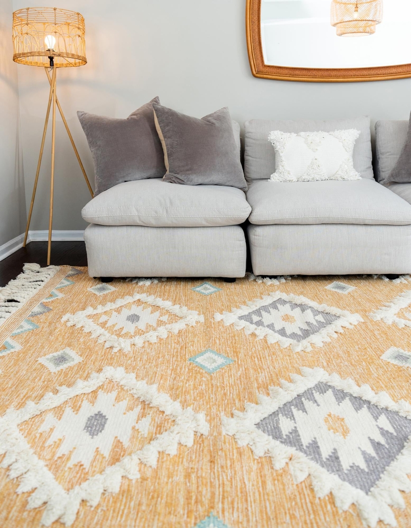 Mulde Yellow 9' x 12'2 Rug - Thumbnail - Image 7