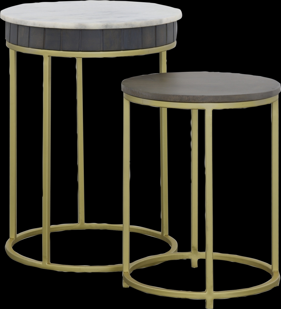 Mulga Gray Nesting End Table, Set of 2 - Thumbnail - Image 1