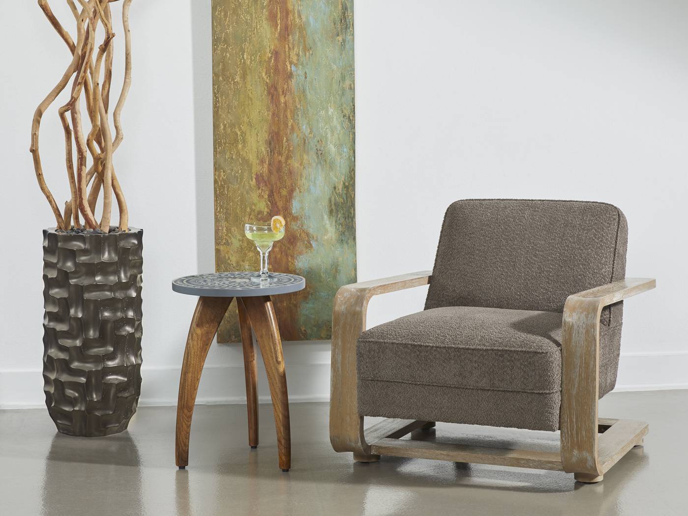 Mulherin Brown Accent Chair - Thumbnail - Image 3