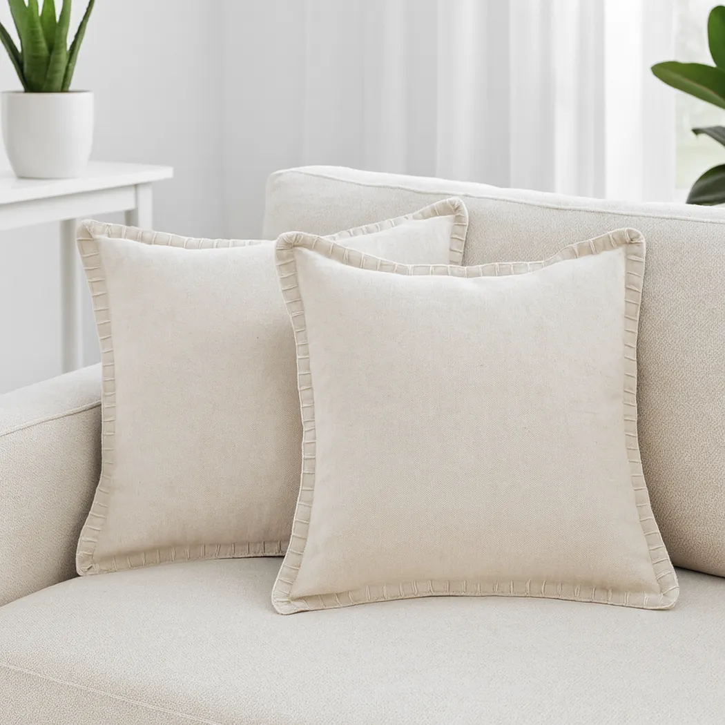 Mulland Beige Pillow, Set of 2 - Thumbnail - Image 2