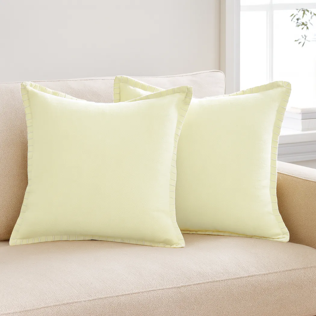 Mulland Yellow Pillow, Set of 2 - Thumbnail - Image 2