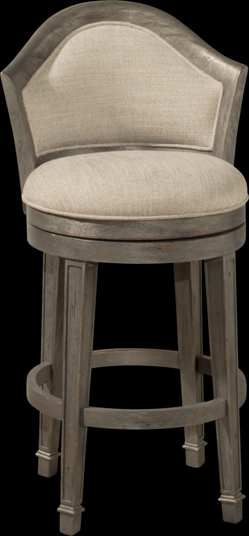 Mullein Gray Swivel Counter Height Stool - Thumbnail - Image 3