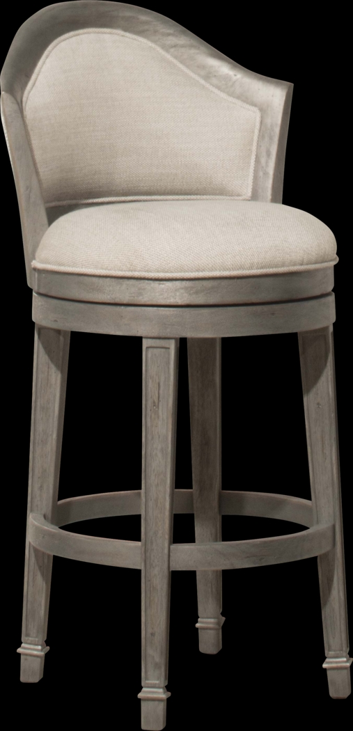 Mullein Gray Swivel Counter Height Stool - Thumbnail - Image 1