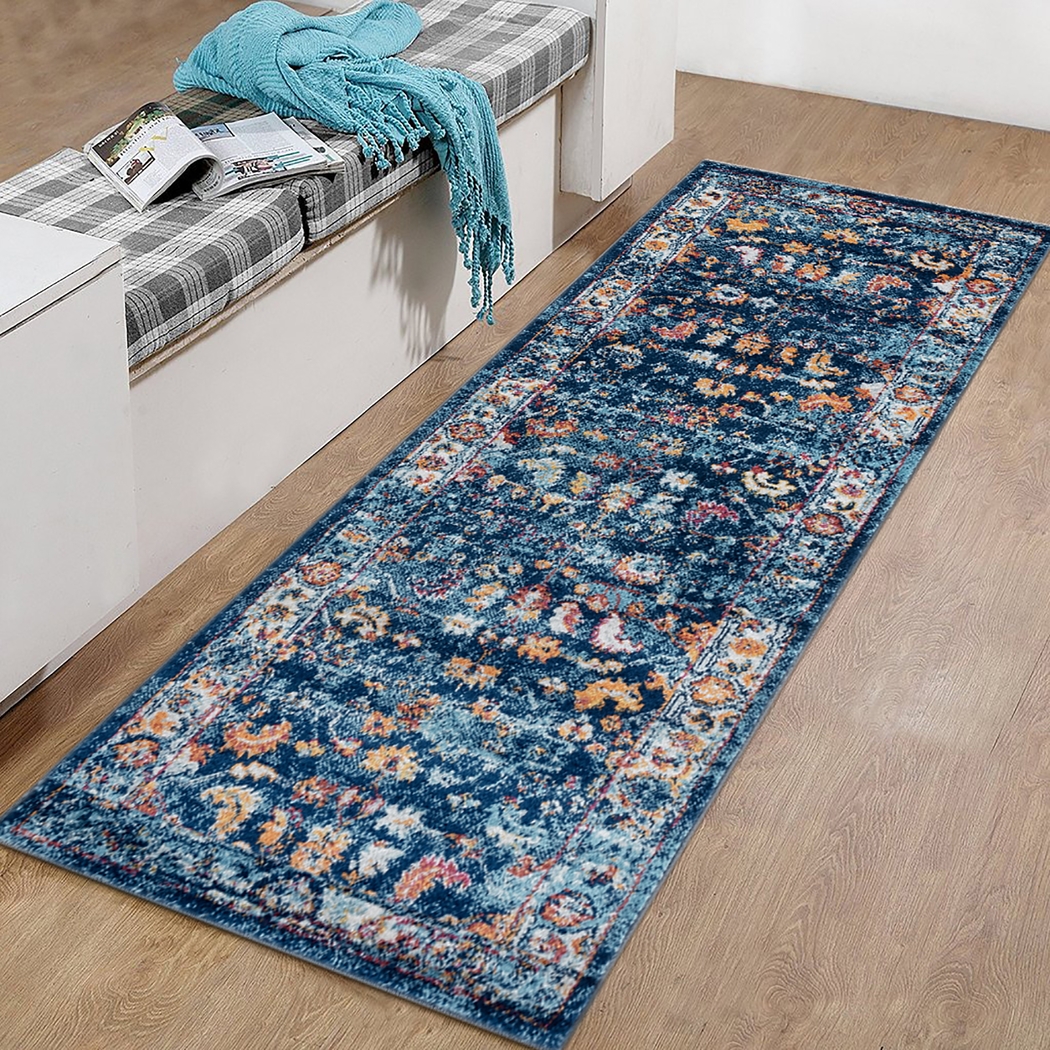 Mulmeda Blue 2' x 6' Runner Rug - Thumbnail - Image 2