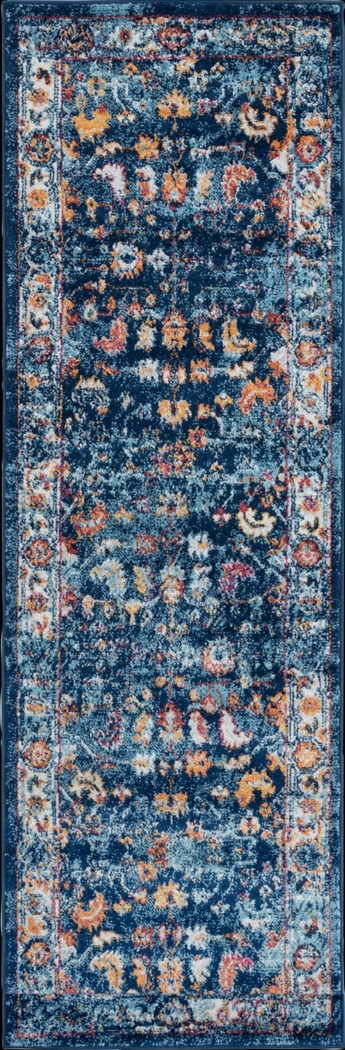 Mulmeda Blue 2' x 6' Runner Rug - Thumbnail - Image 1