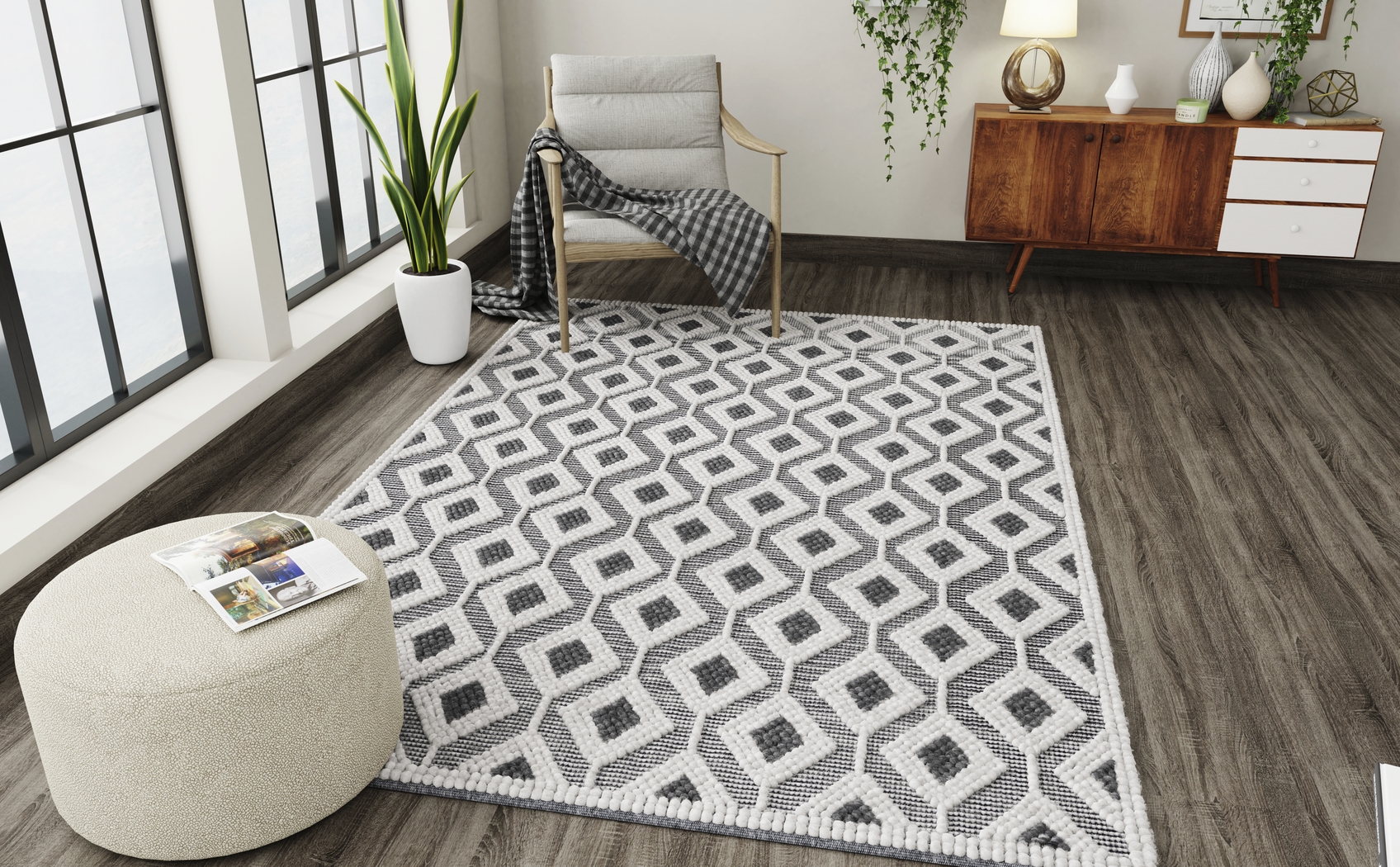 Mulsby Ivory 6' x 9' Rug - Thumbnail - Image 3