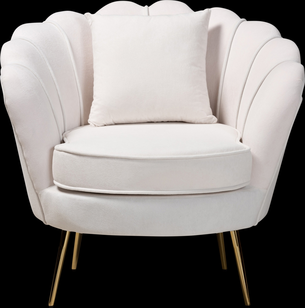 Mulvehill Beige Accent Chair - Thumbnail - Image 3