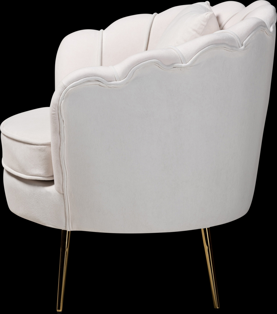 Mulvehill Beige Accent Chair - Thumbnail - Image 4