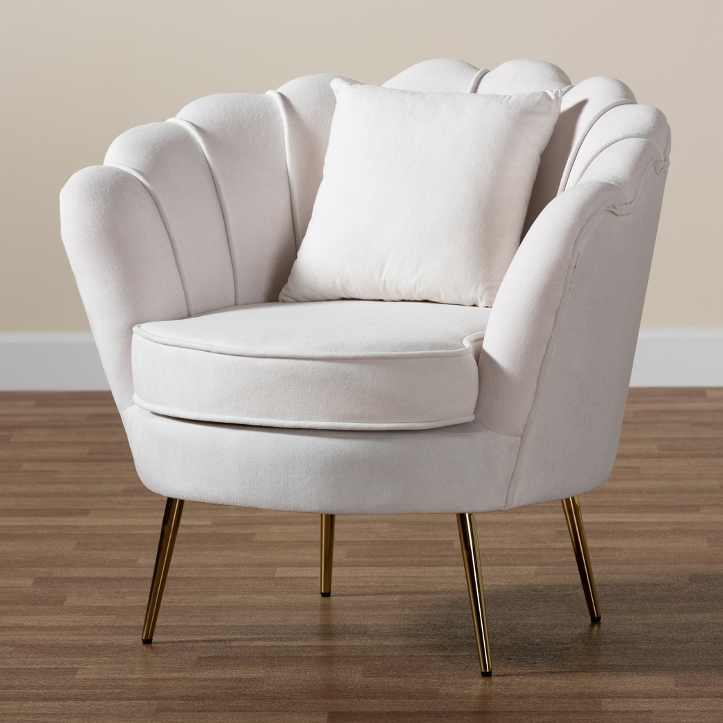 Mulvehill Beige Accent Chair - Thumbnail - Image 8