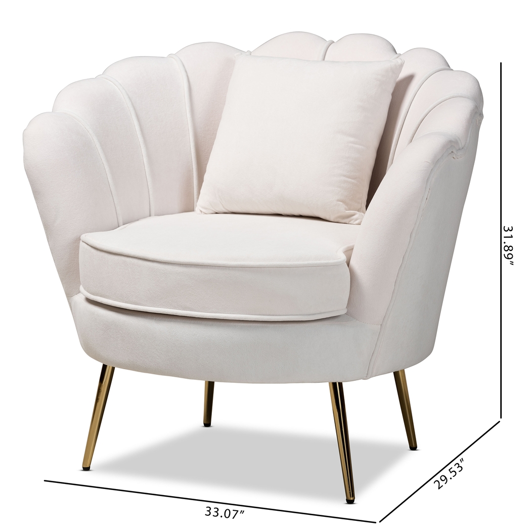 Mulvehill Beige Accent Chair - Thumbnail - Image 10