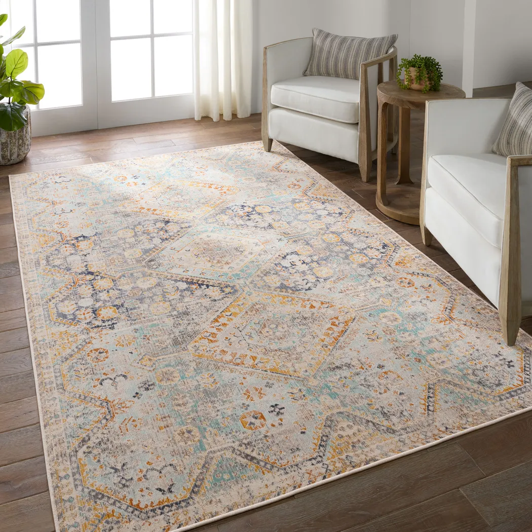 Mumbai Amber 5' x 8' Rug - Thumbnail - Image 2