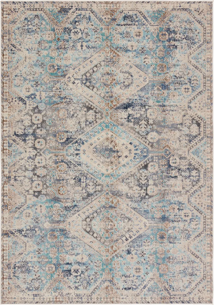 Mumbai Aqua 5' x 8' Rug - Thumbnail - Image 1