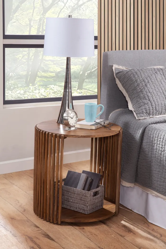 Munia Brown End Table - Thumbnail - Image 3