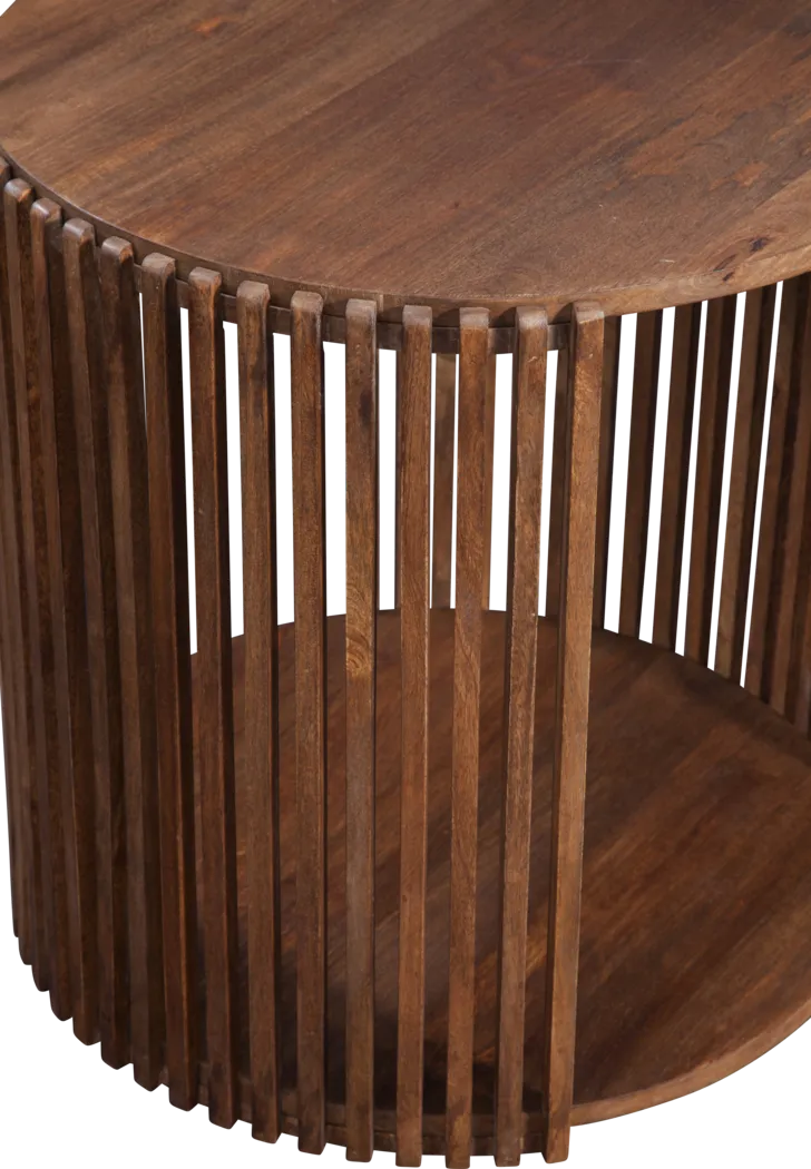 Munia Brown End Table - Thumbnail - Image 5