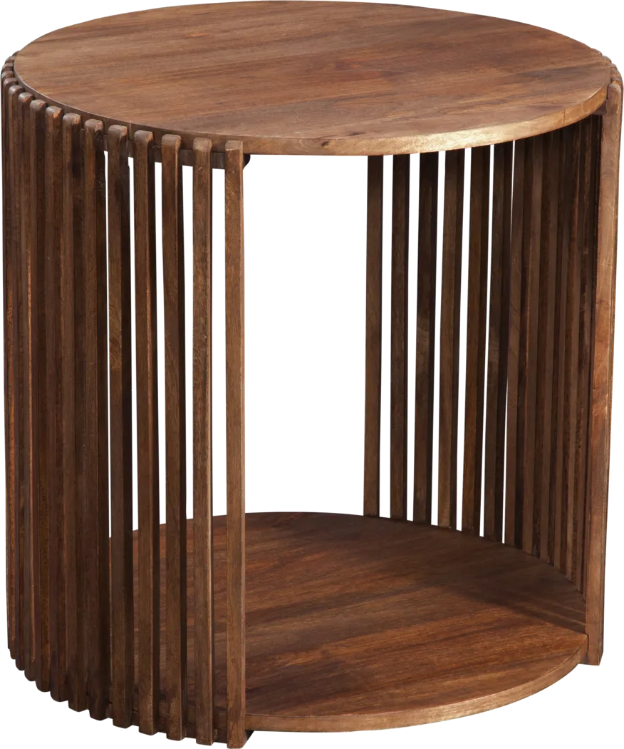 Munia Brown End Table - Thumbnail - Image 1