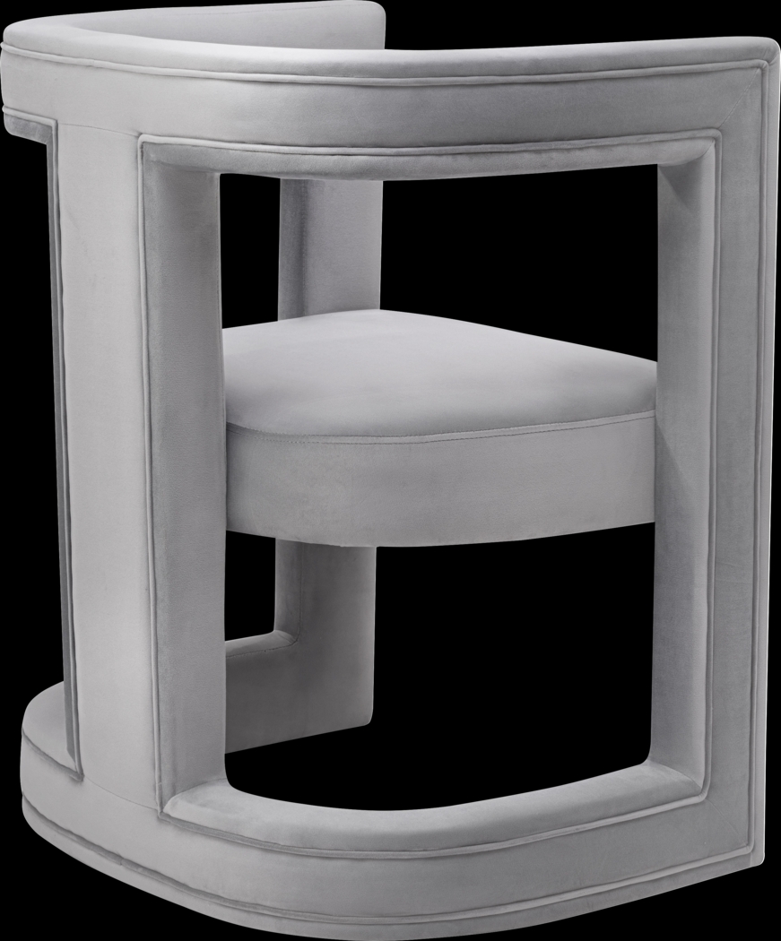 Munsey Gray Accent Chair - Thumbnail - Image 3