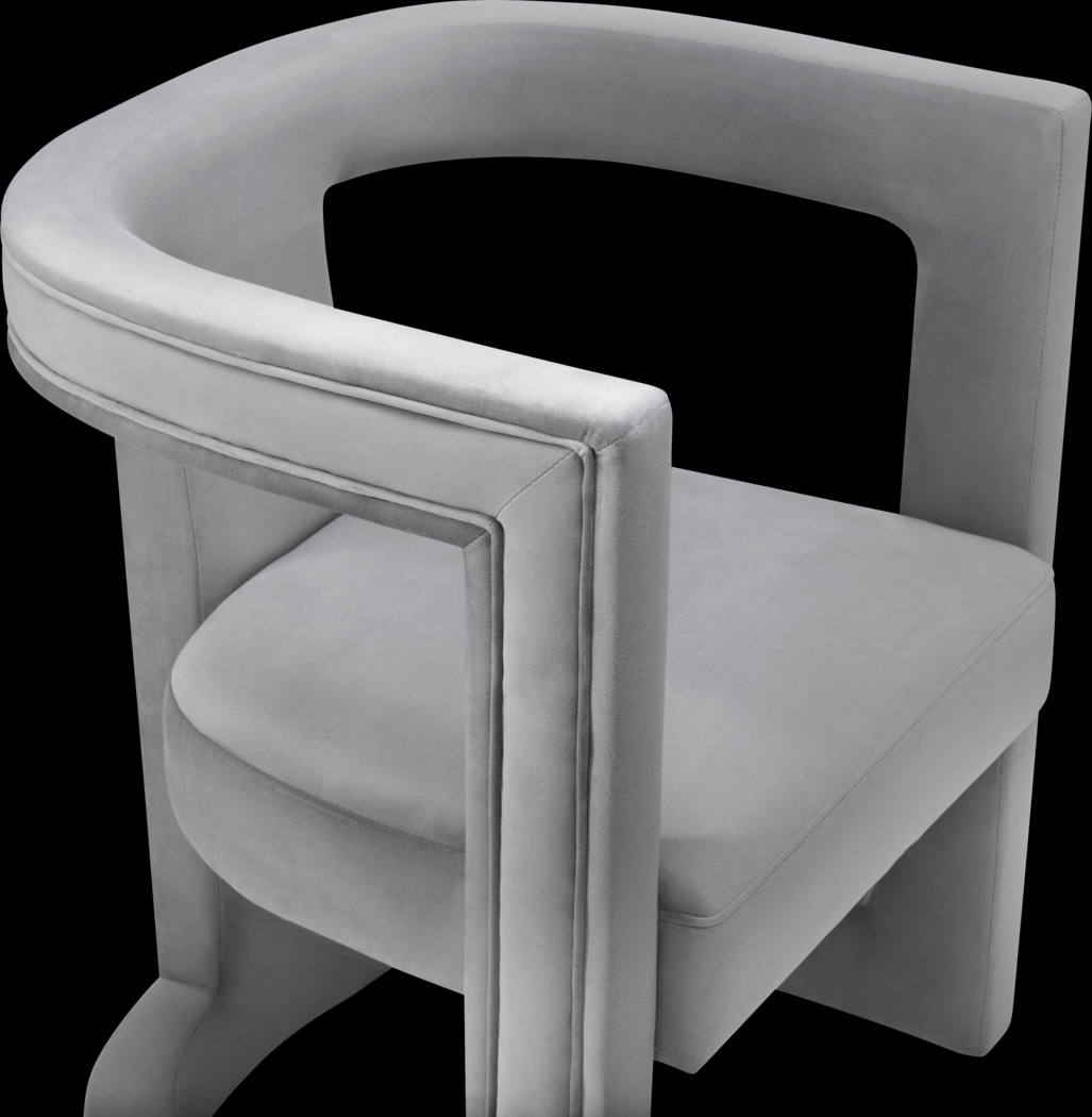 Munsey Gray Accent Chair - Thumbnail - Image 4