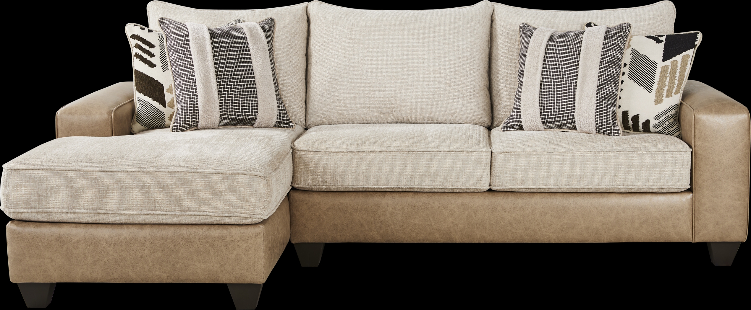 Murphy Beige 5 Pc Sectional Living Room - Thumbnail - Image 2