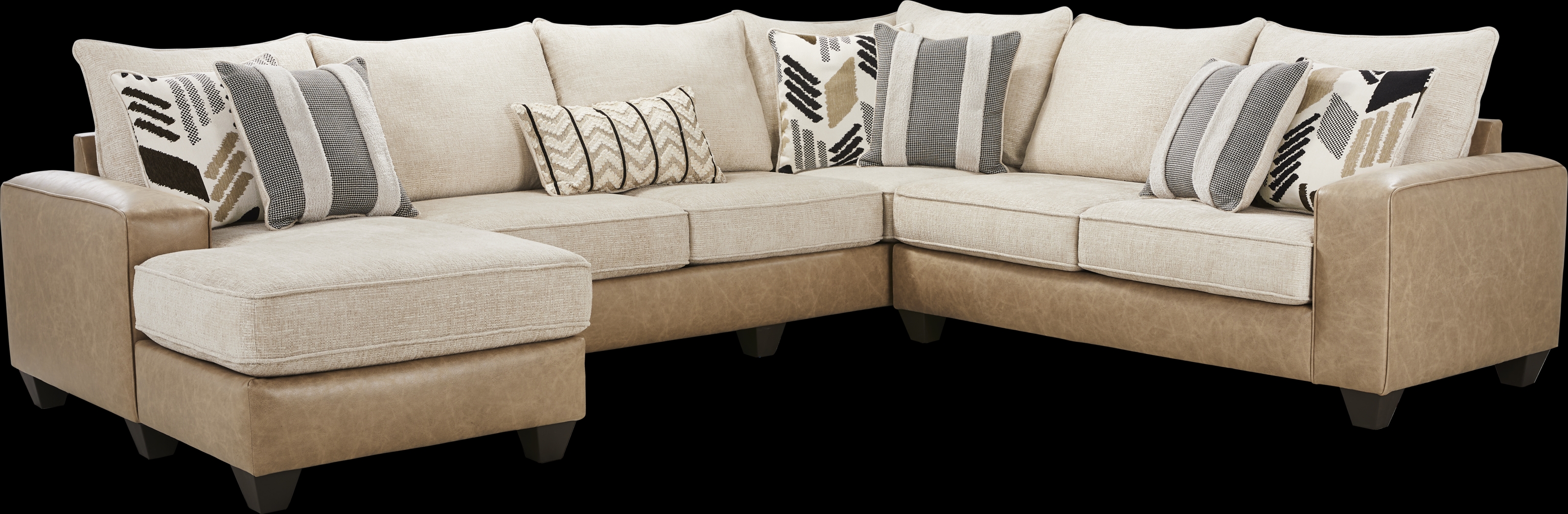 Murphy Beige 3 Pc Sectional - Thumbnail - Image 1