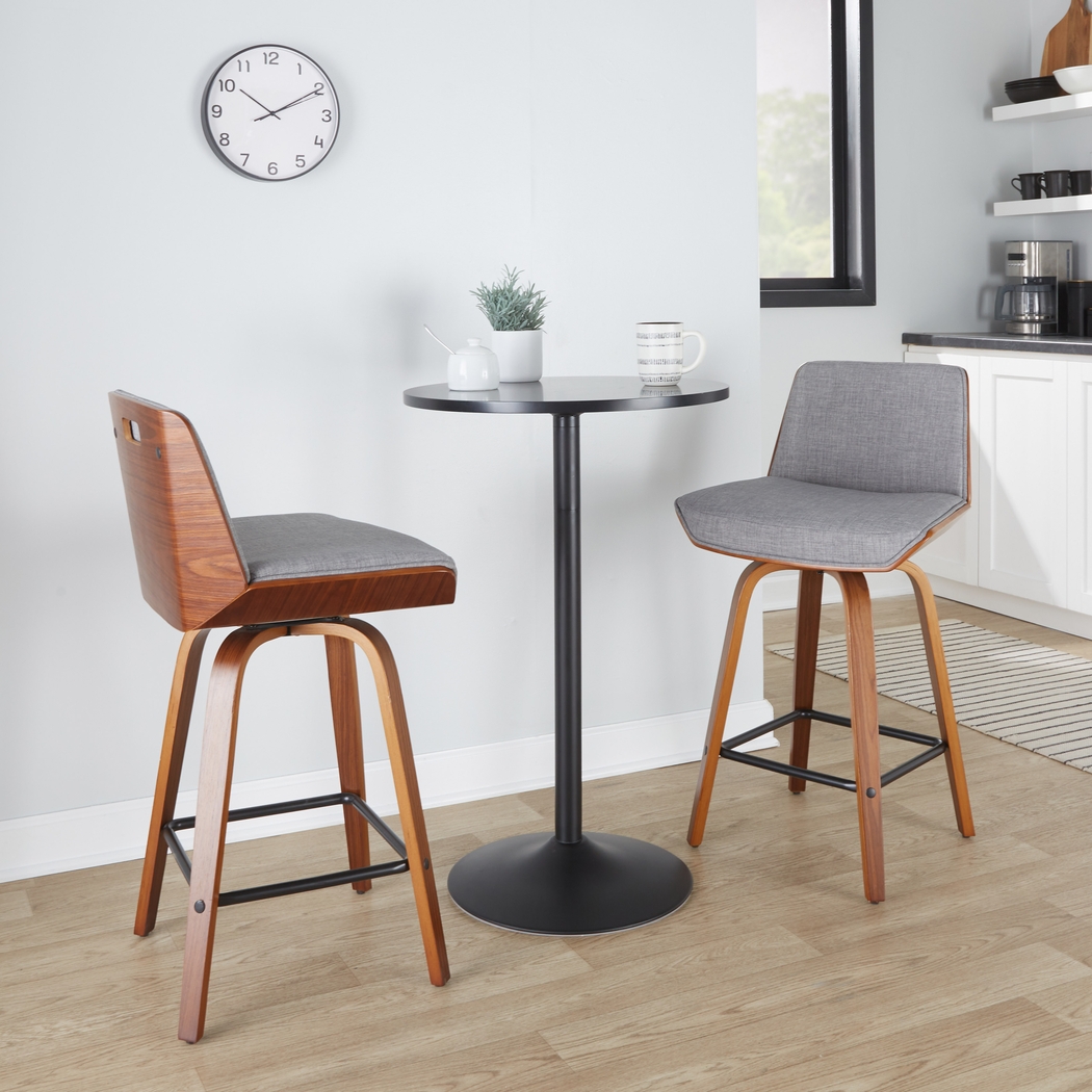 Murpolk Gray Counter Height Stool, Set of 2 - Thumbnail - Image 2