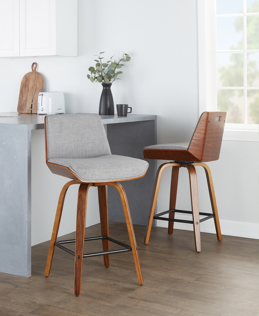 Murpolk Gray Counter Height Stool, Set of 2 - Thumbnail - Image 3