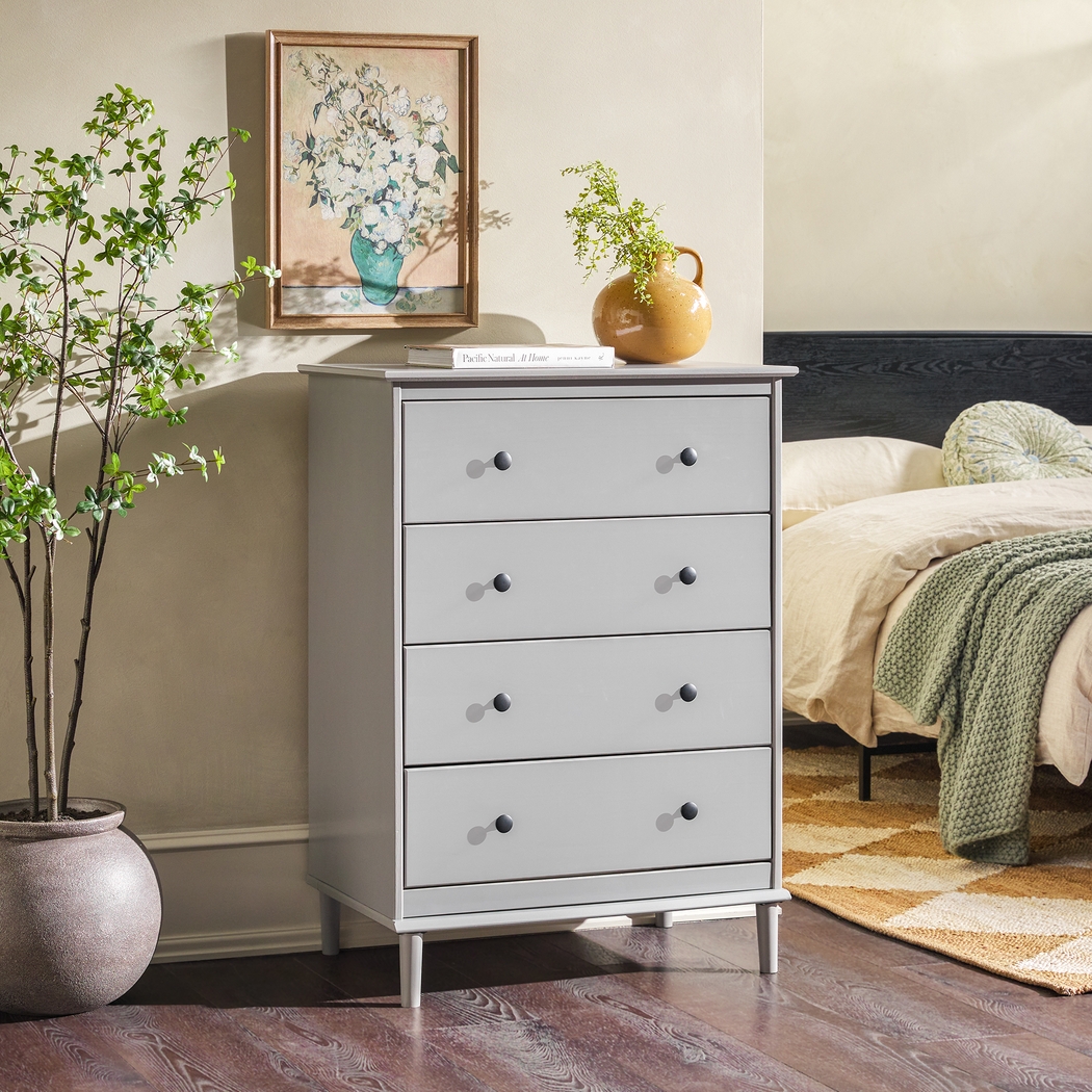 Murrell Gray 4 Drawer Dresser - Thumbnail - Image 2