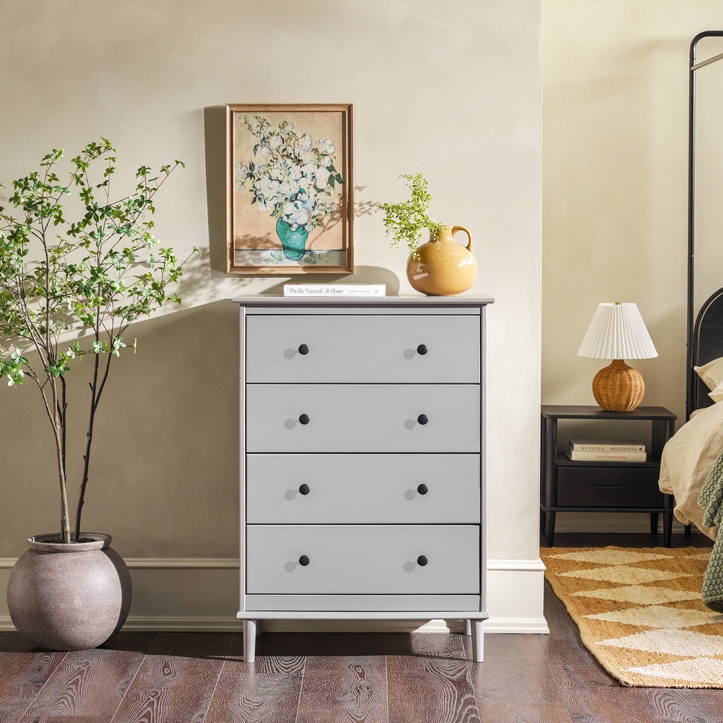 Murrell Gray 4 Drawer Dresser - Thumbnail - Image 3