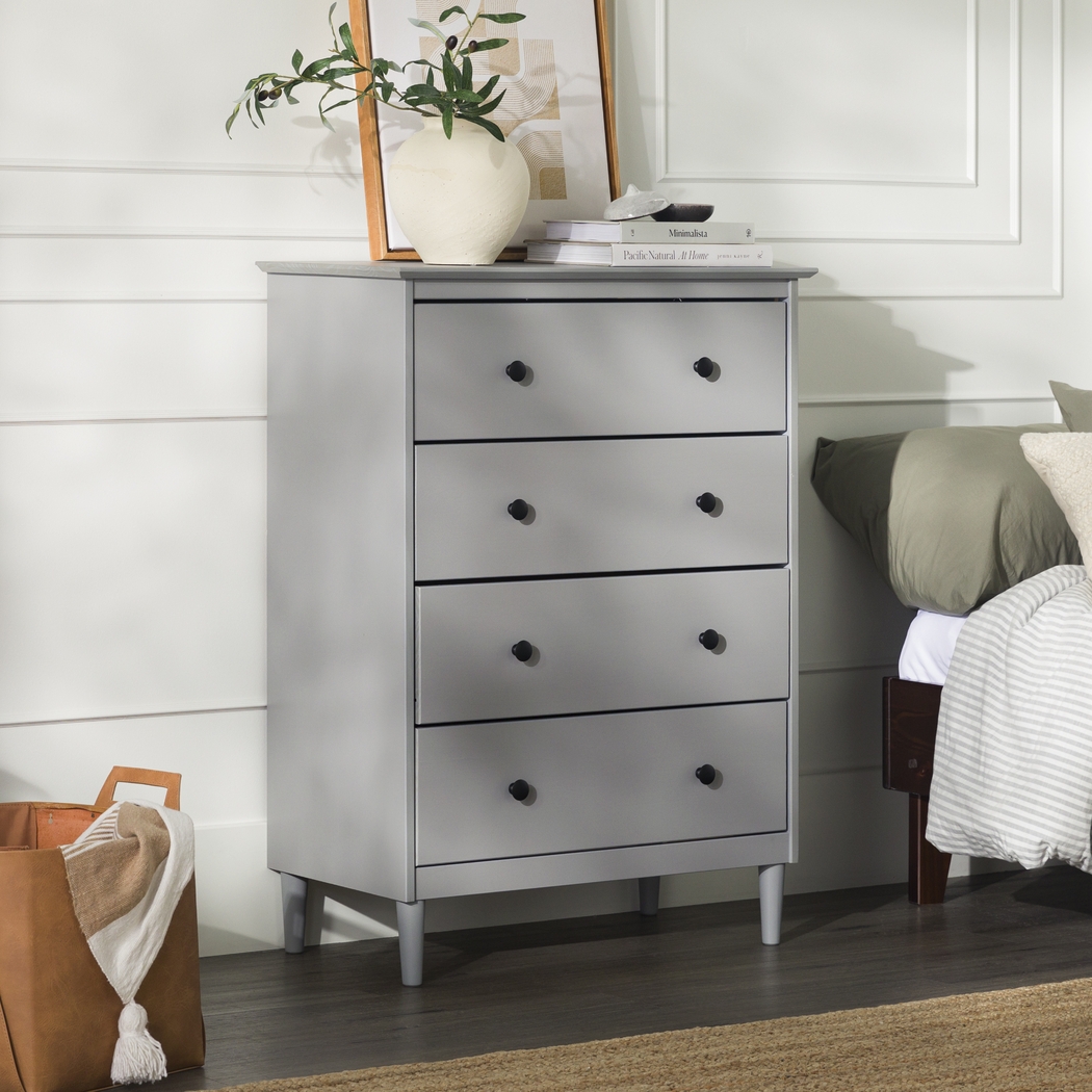 Murrell Gray 4 Drawer Dresser - Thumbnail - Image 4