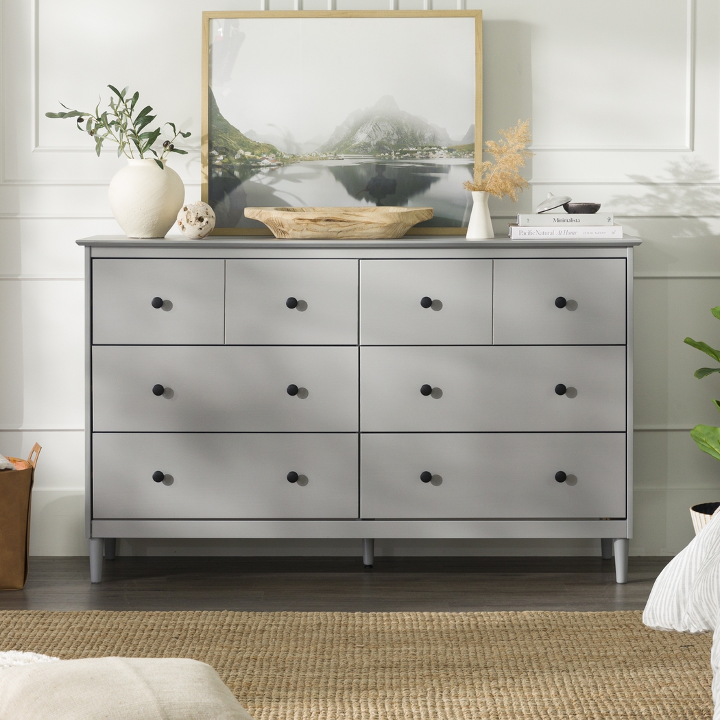 Murrell Gray 6 Drawer Dresser - Thumbnail - Image 5