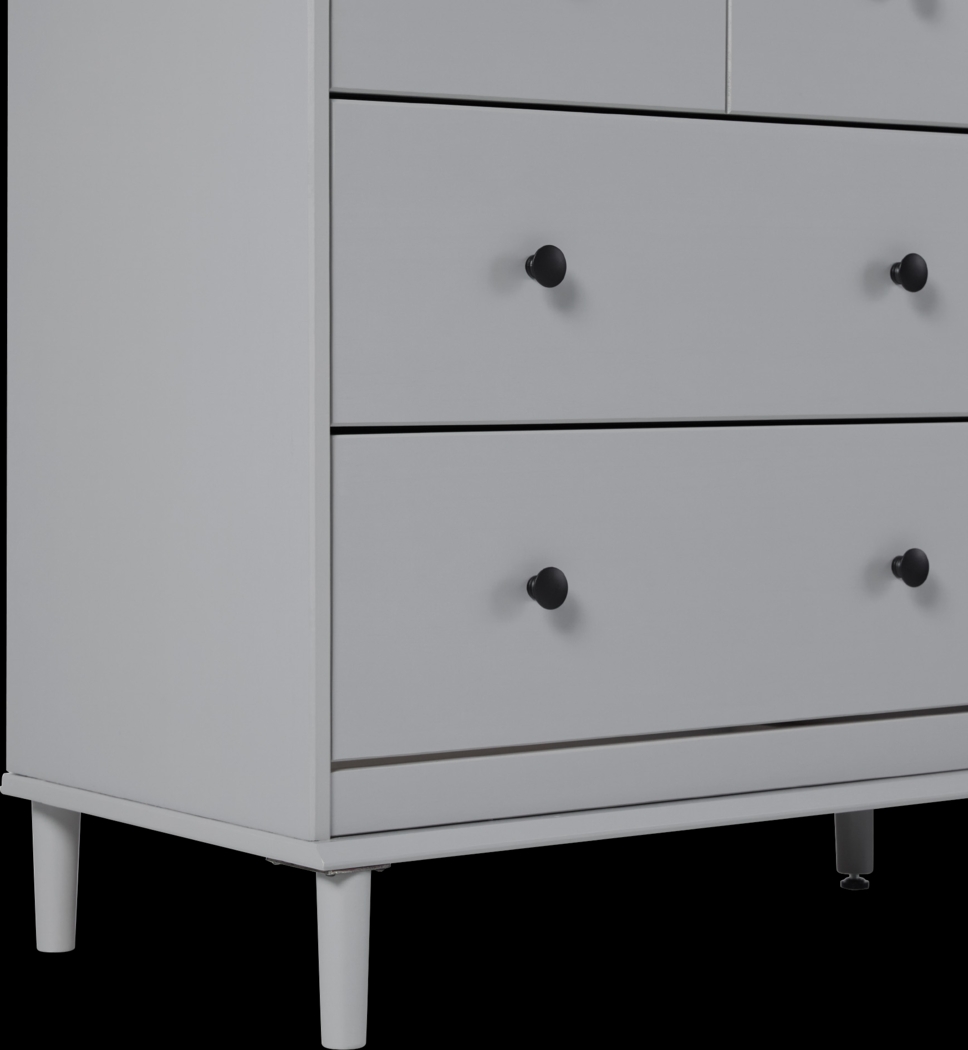 Murrell Gray 6 Drawer Dresser - Thumbnail - Image 7