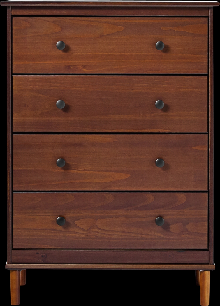 Murrell Walnut 4 Drawer Dresser - Thumbnail - Image 6
