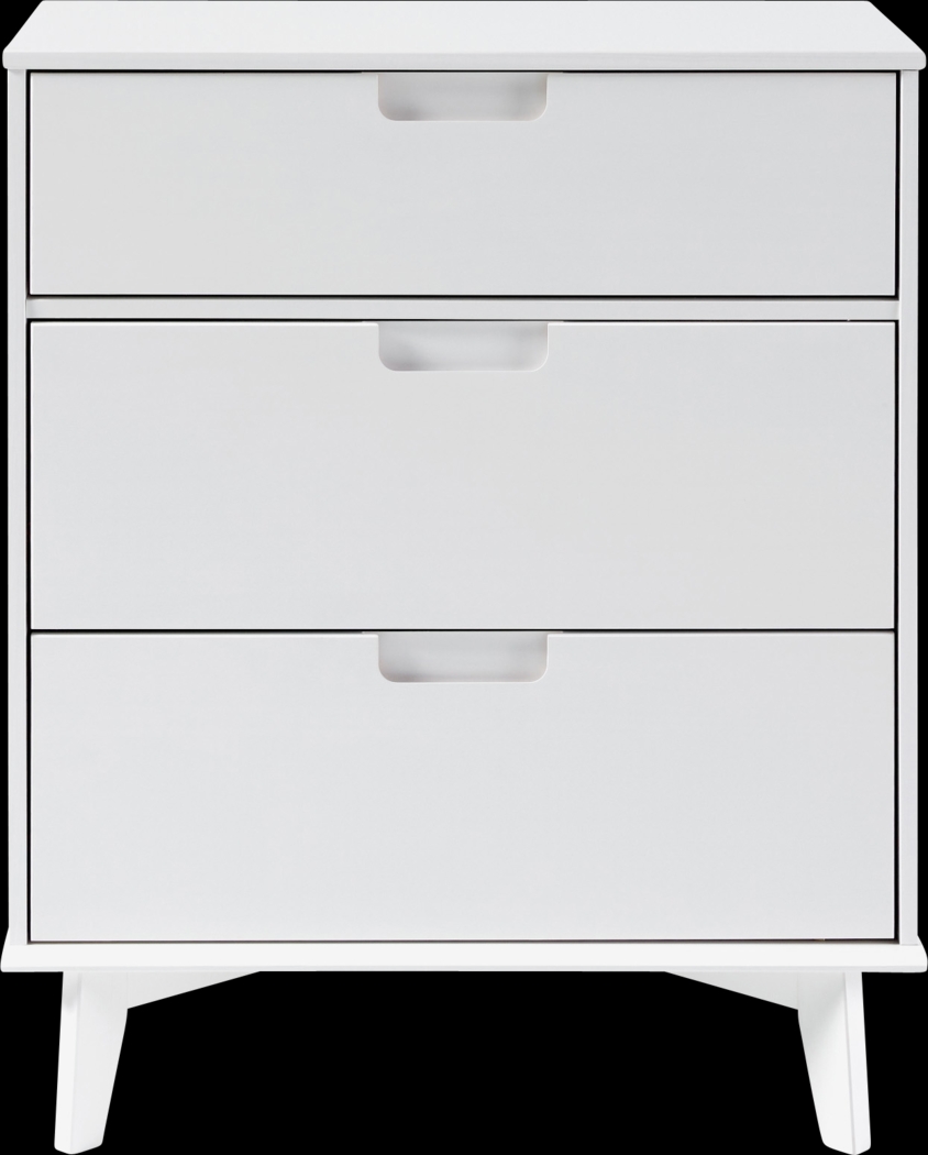 Murrell White 3 Drawer Dresser - Thumbnail - Image 4