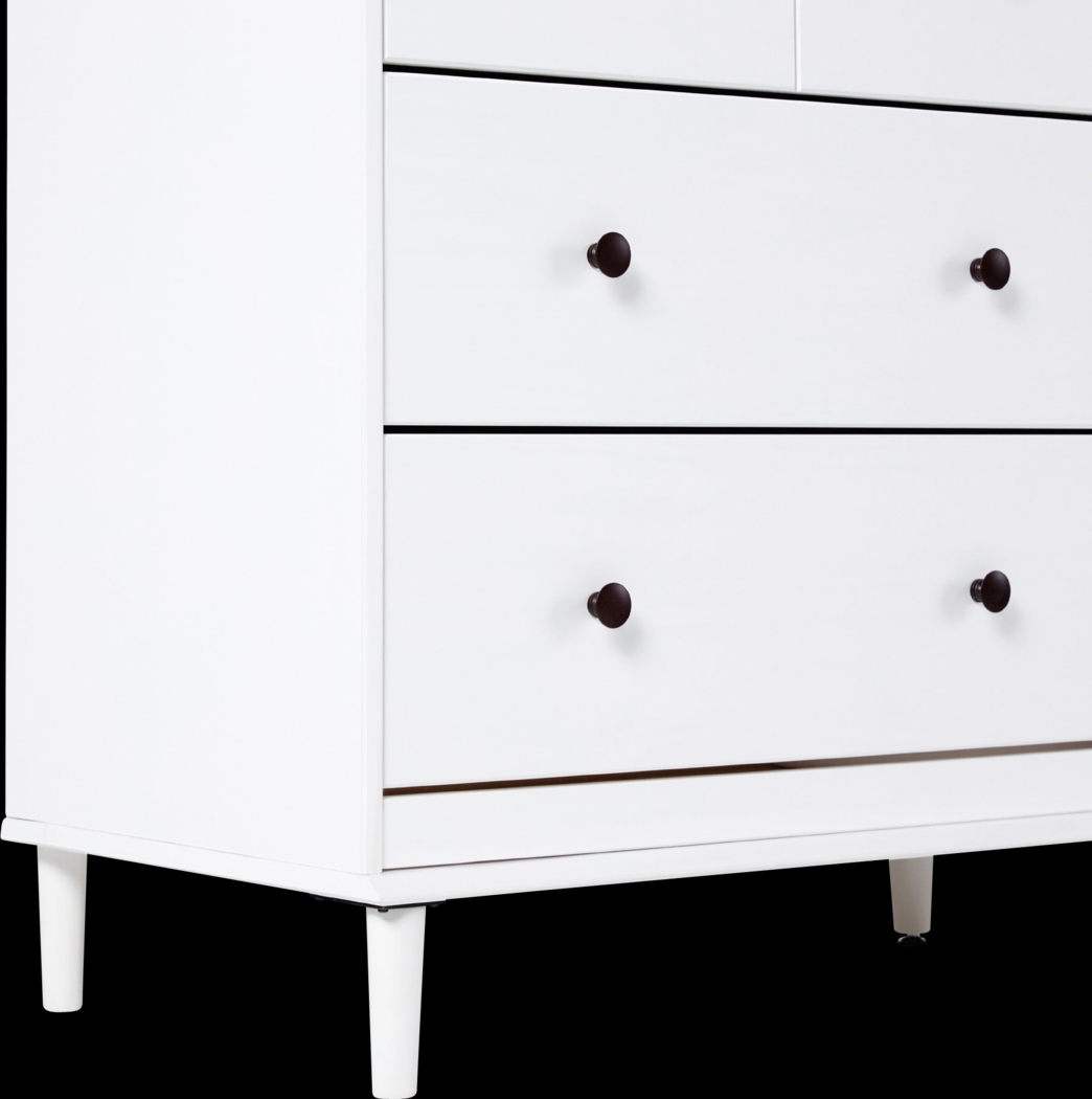 Murrell White 6 Drawer Dresser - Thumbnail - Image 6