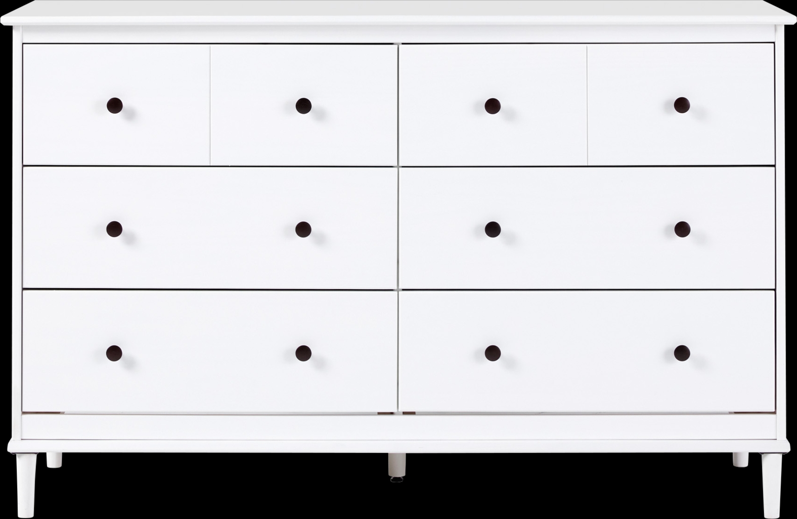 Murrell White 6 Drawer Dresser - Thumbnail - Image 7