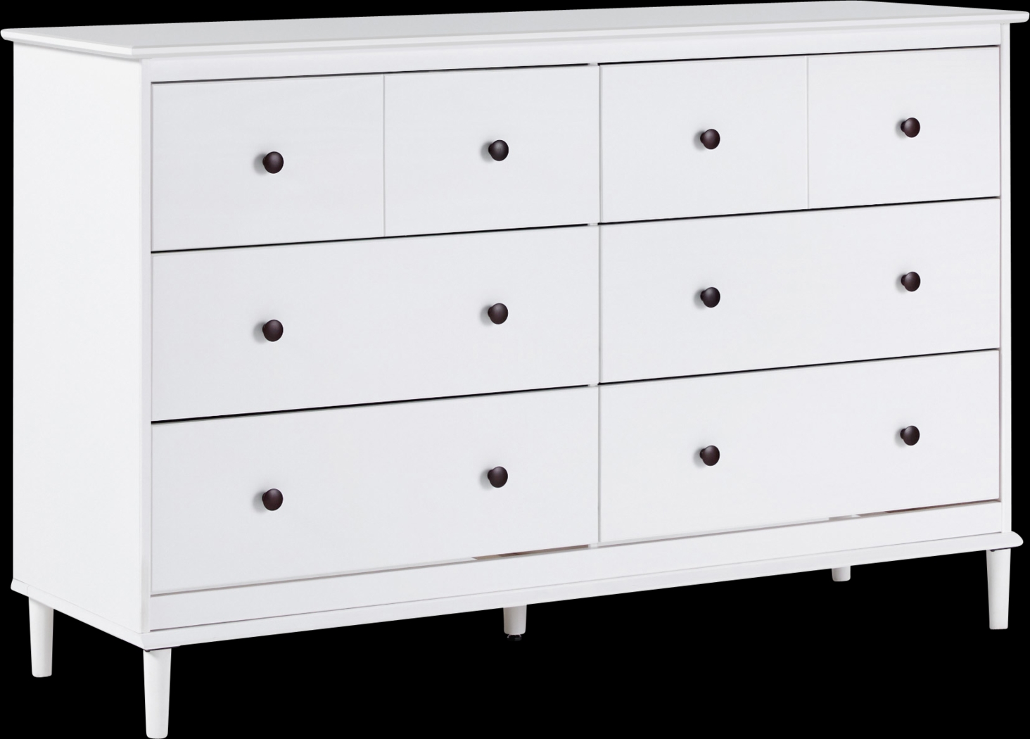 Murrell White 6 Drawer Dresser - Thumbnail - Image 1