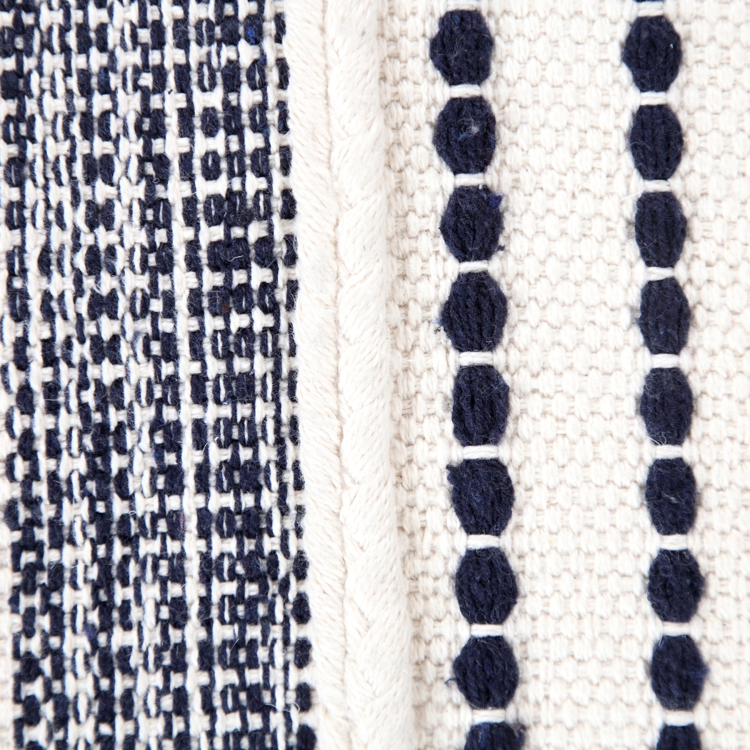 Mursili Navy/Ivory Pouf - Thumbnail - Image 5