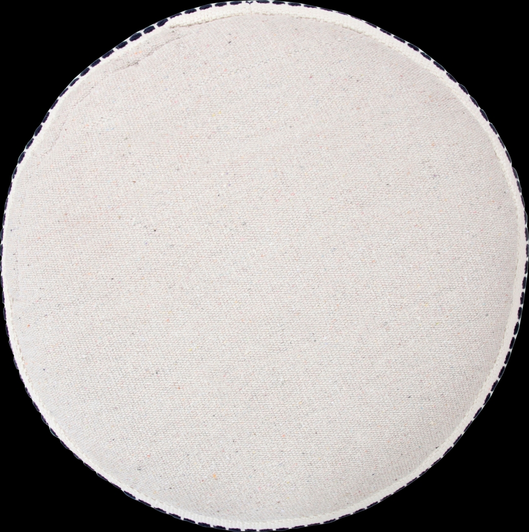 Mursili Navy/Ivory Pouf - Thumbnail - Image 6