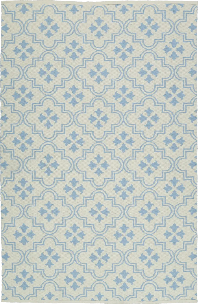 Musette Blue 8' x 10' Indoor/Outdoor Rug - Thumbnail - Image 2