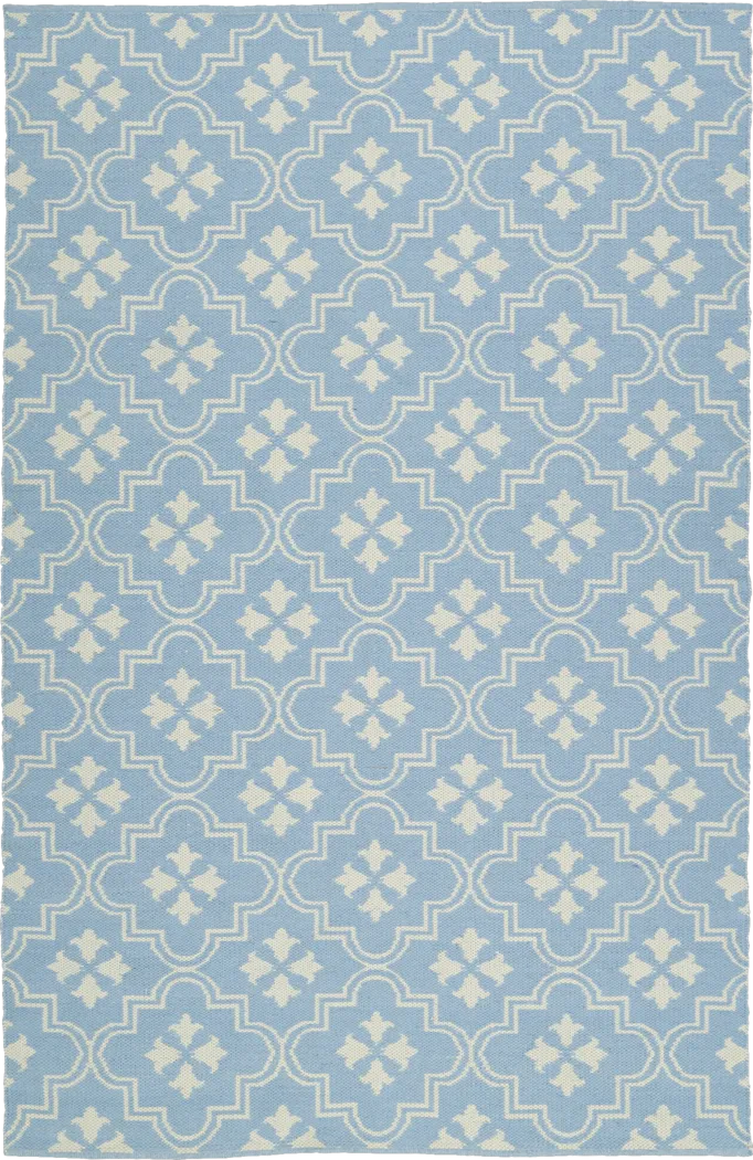 Musette Blue 8' x 10' Indoor/Outdoor Rug - Thumbnail - Image 1