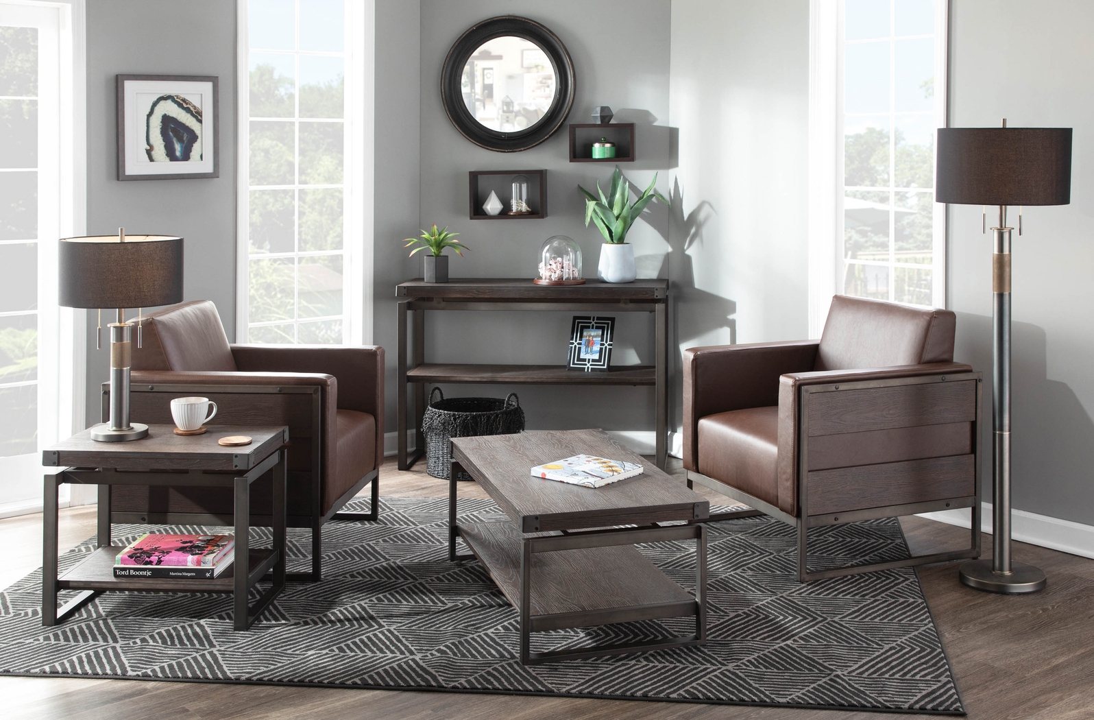 Mustique Brown Accent Chair - Thumbnail - Image 2