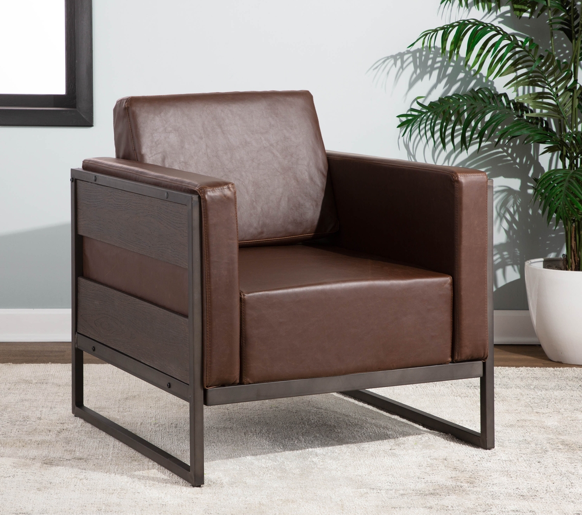 Mustique Brown Accent Chair - Thumbnail - Image 3