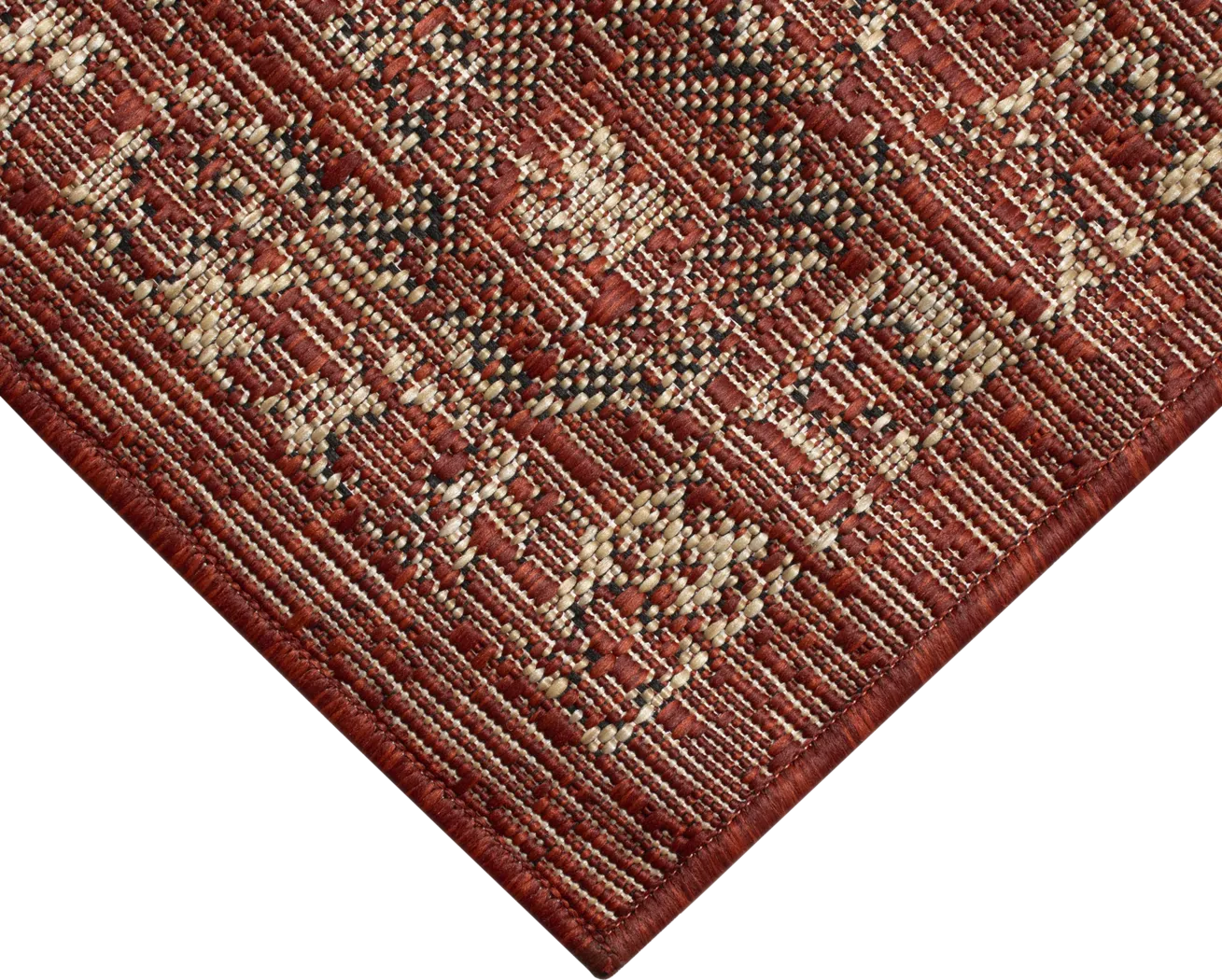 Musvista Red 7'10 x 9'10 Indoor/Outdoor Rug - Thumbnail - Image 5