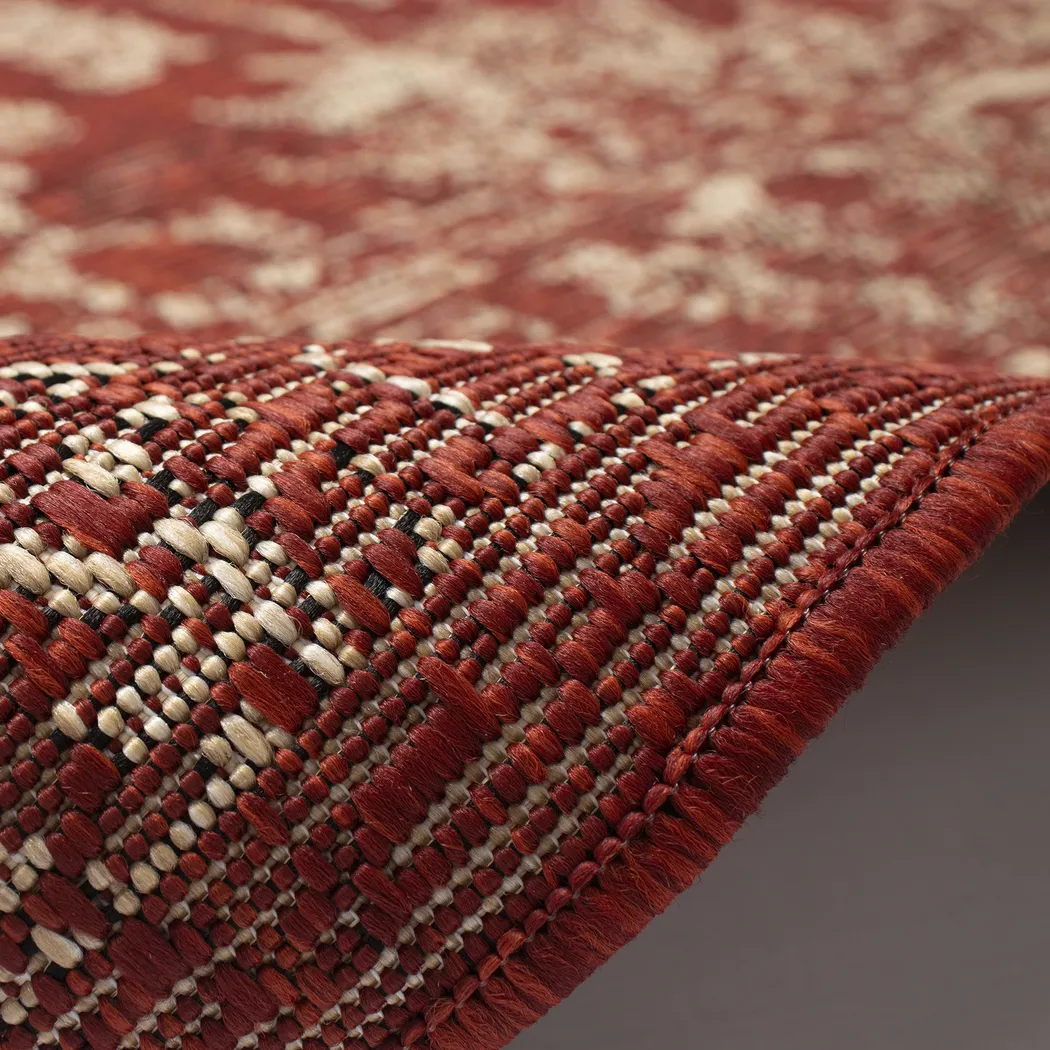 Musvista Red 7'10 x 9'10 Indoor/Outdoor Rug - Thumbnail - Image 7