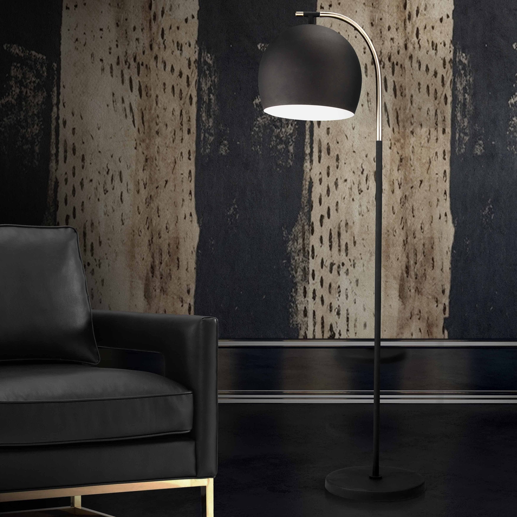 Muxor Black Floor Lamp - Thumbnail - Image 4