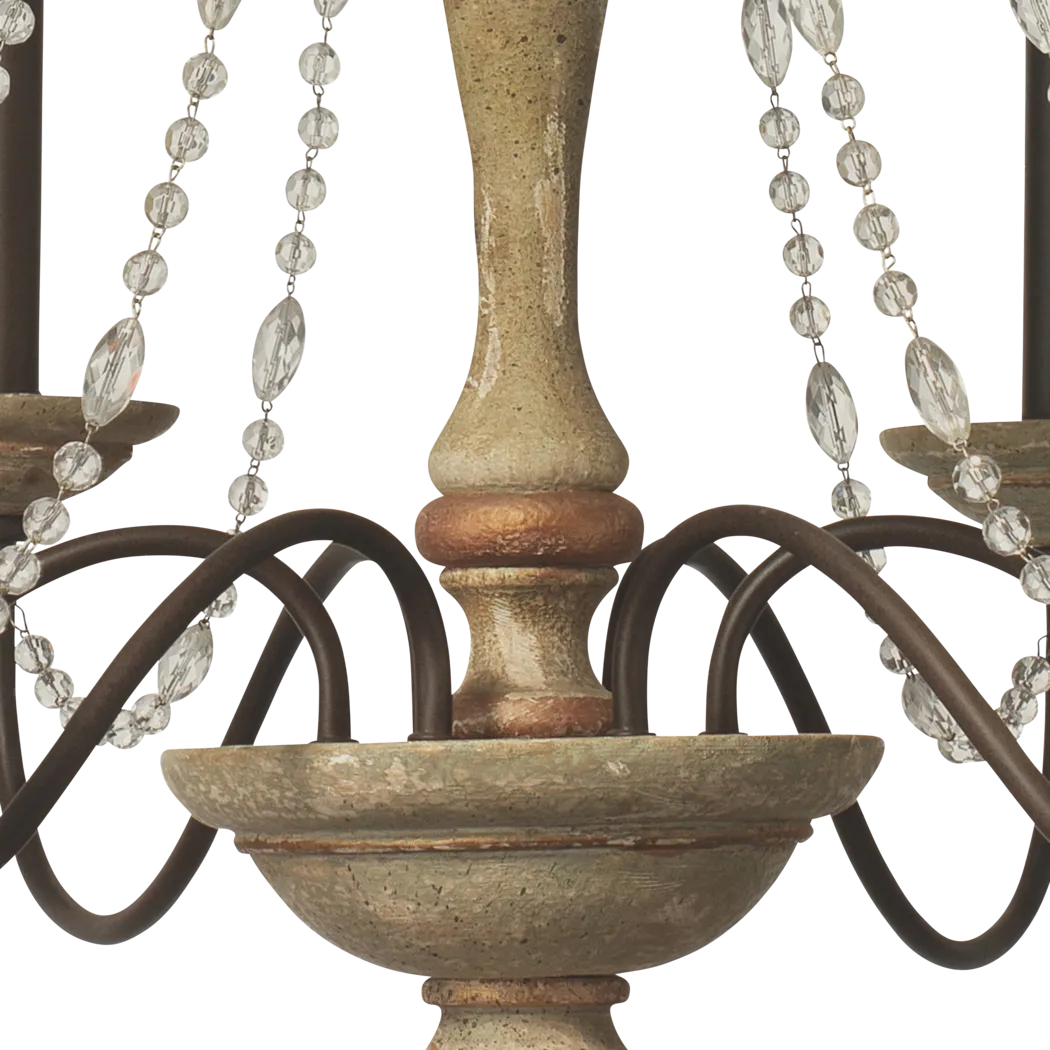 Mwepu Beige Chandelier - Thumbnail - Image 4