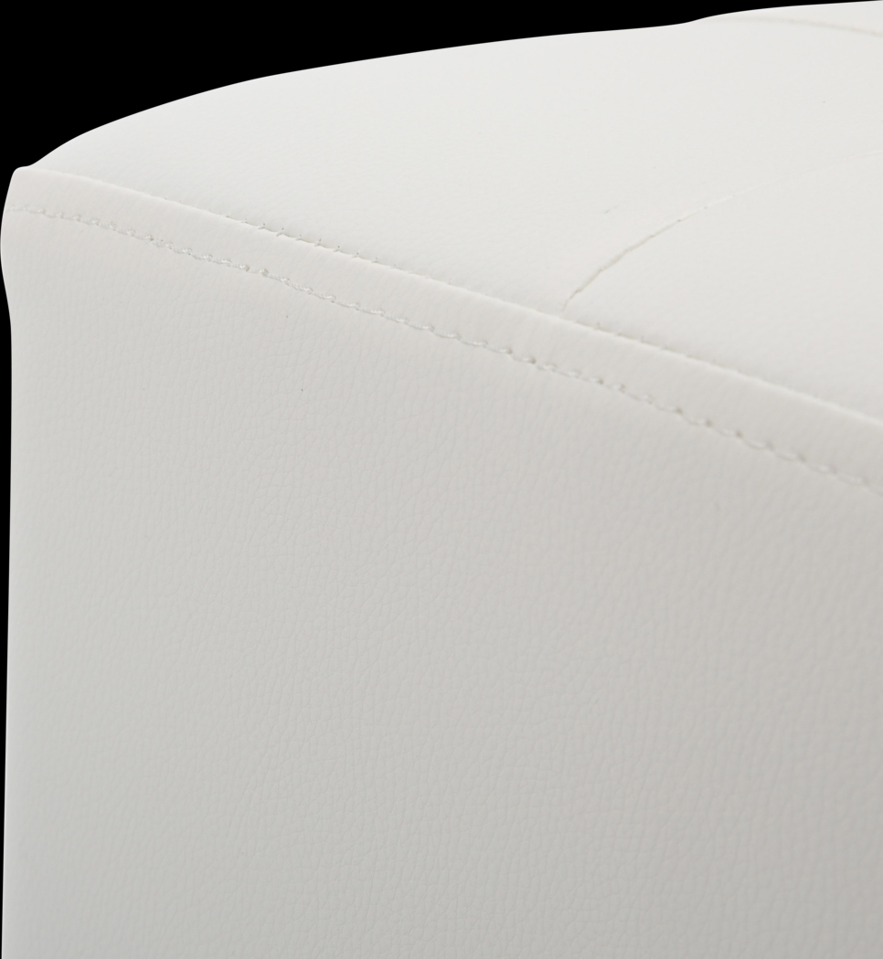 Myasor I White Accent Ottoman - Thumbnail - Image 5