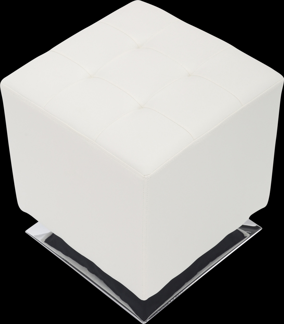 Myasor I White Accent Ottoman - Thumbnail - Image 7