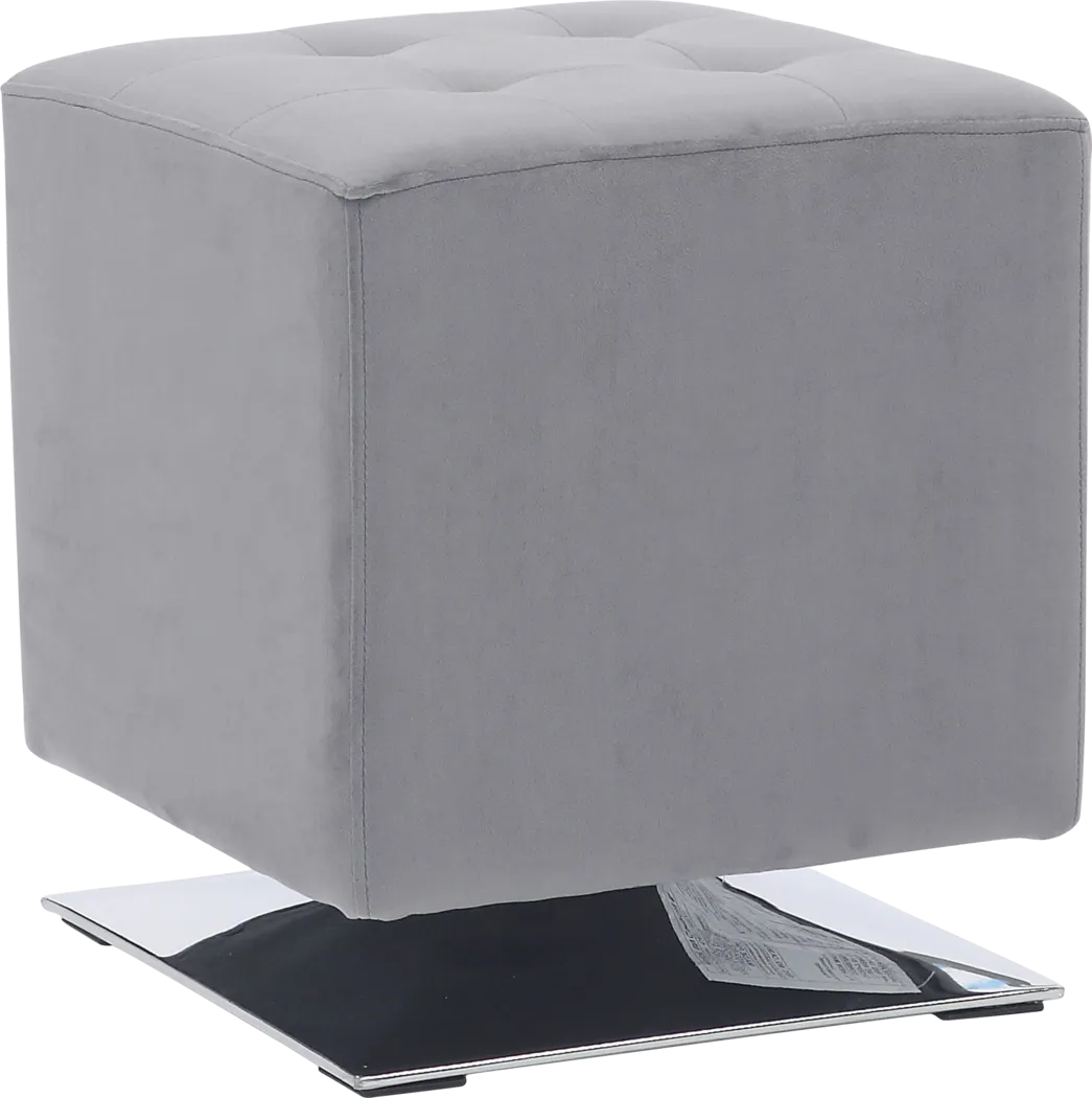Myasor II Gray Accent Ottoman - Thumbnail - Image 1