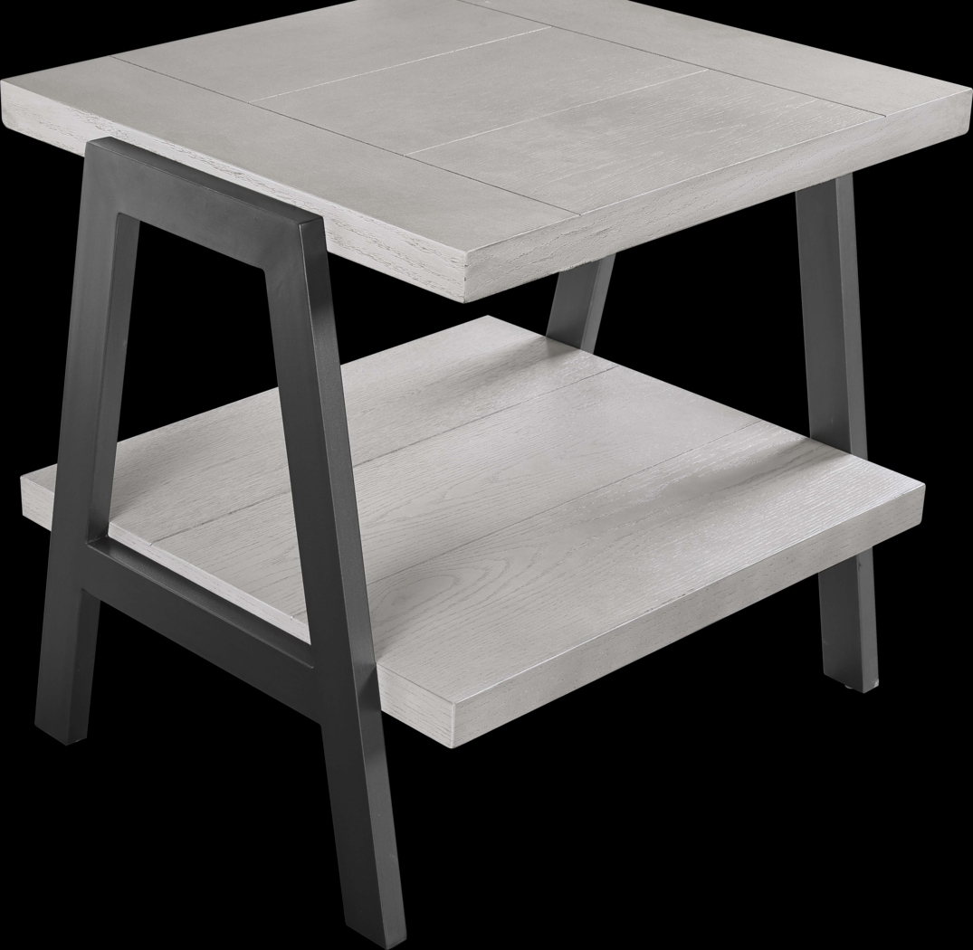 Myha Beige End Table - Thumbnail - Image 3