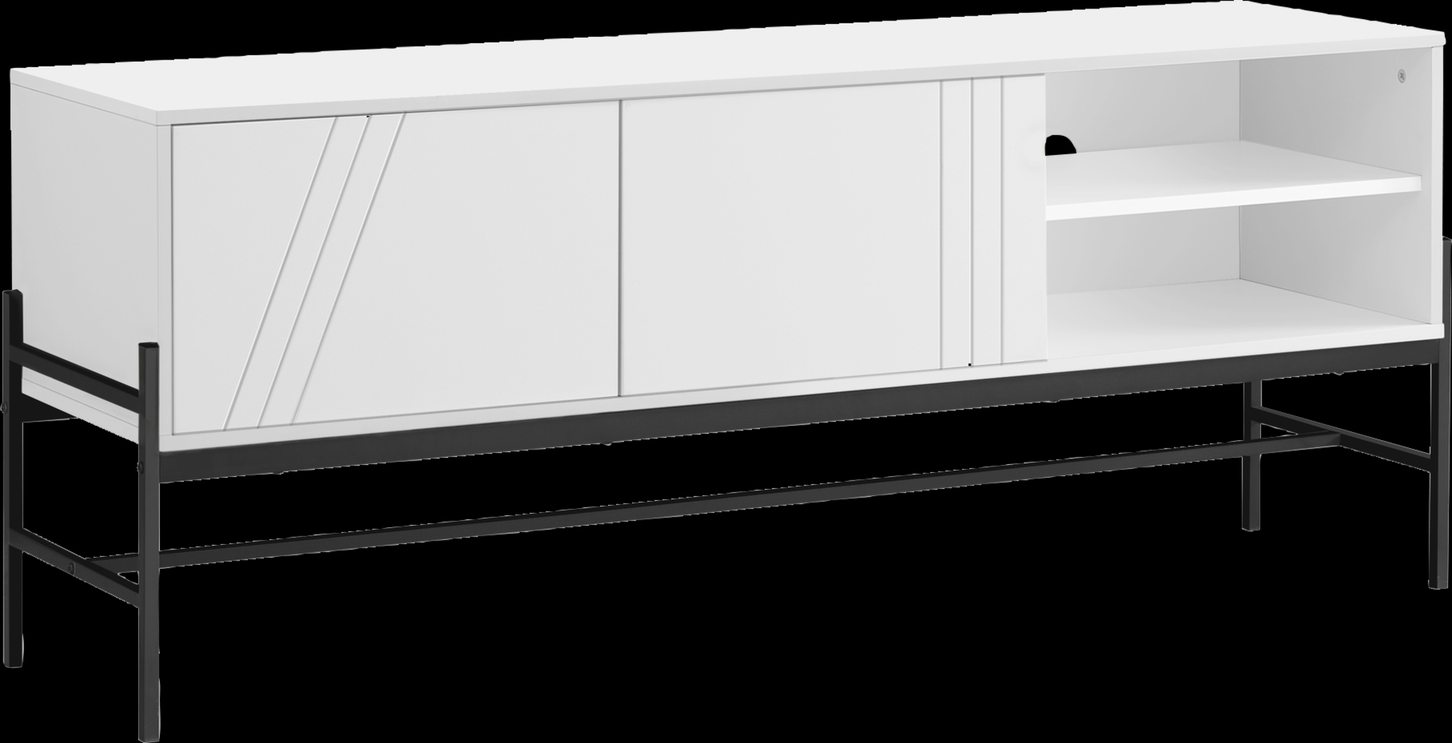 Myleen White 59 in. Console - Thumbnail - Image 1